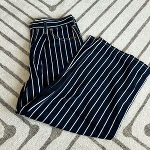 Striped Wide Leg Levi Soft Jeans